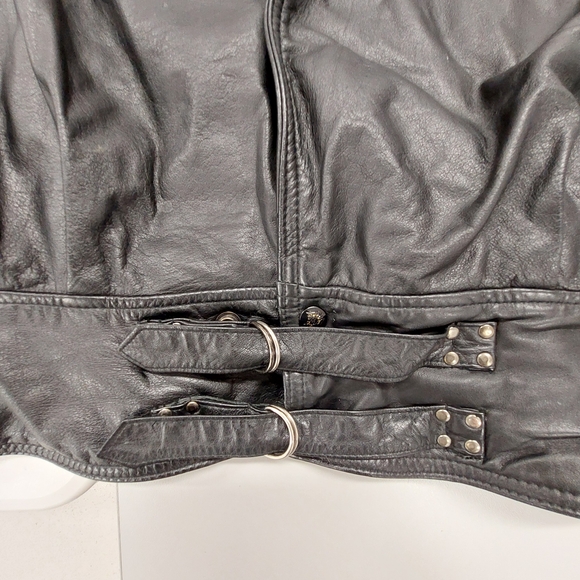 Vintage Collection d'Artisan by The Leather Ranch 1980s Leather Bomber Jacket - Picture 9 of 13